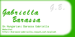 gabriella barassa business card